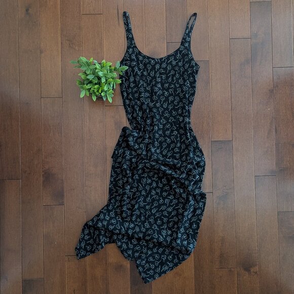 DITSY FLORAL PRINT VINTAGE MAXI DRESS - Picture 1 of 2